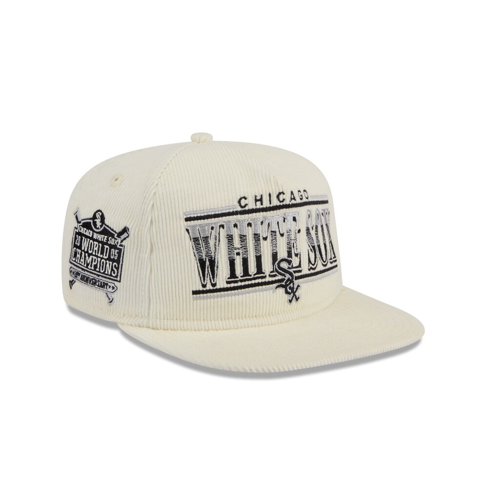 New Era Chicago White Sox Throwback Corduroy Golfer Hat - One Size